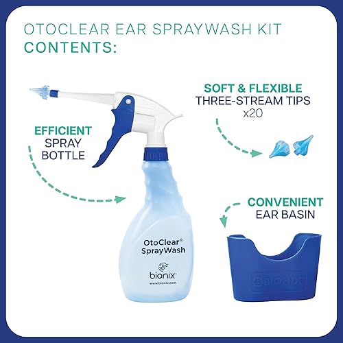 Miniatura 4 de Bionix - Kit de lavado en aerosol para oídos OtoClear, fácil de usar, ideal para proveedores de atención médica, suave y flexible (juego de 22