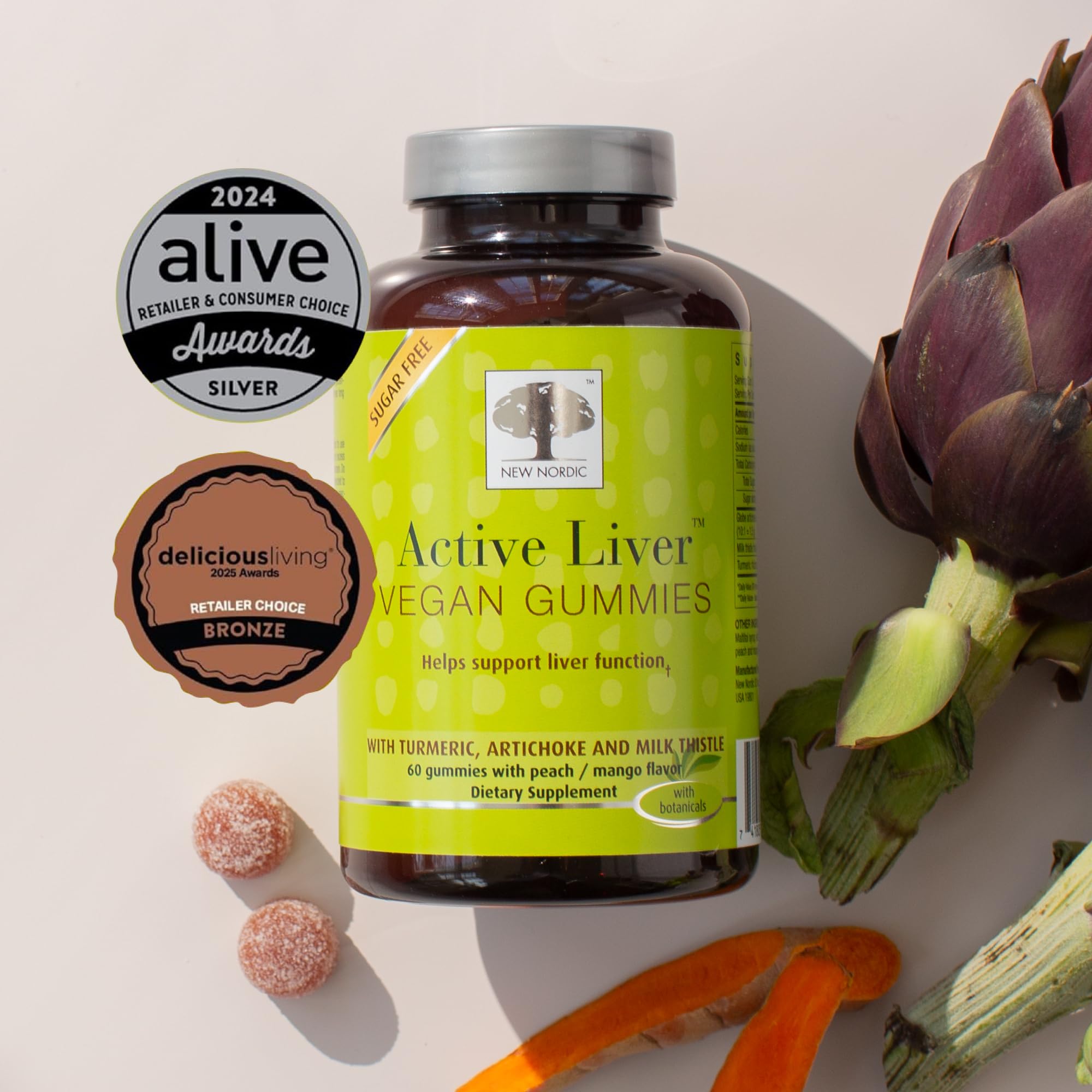 NEW Nordic Active Liver Support Gummies Supplement 180-Day Supply (3 Pack) — Amazon image 9