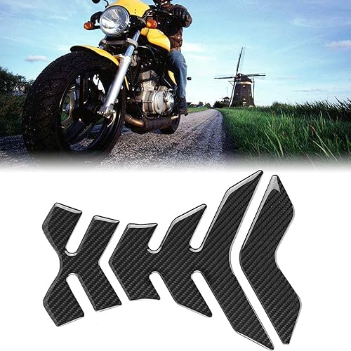 Miniatura 5 de Adhesivo protector de fibra de carbono para tanque de motocicleta, protector universal de depósito de gasóleo, combustible y gasolina, protector