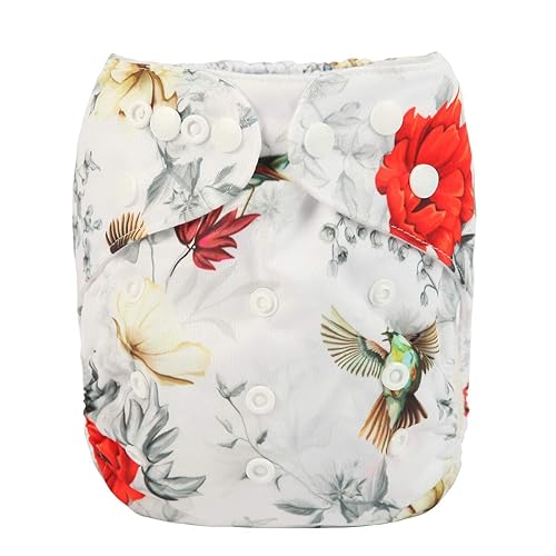 Miniatura 26 de Pañal de bolsillo para bebé, reutilizable, lavable, 8 libras a 36 libras (lluvia arcoíris)