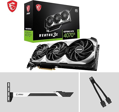 Miniatura 8 de MSI Tarjeta gráfica para juegos GeForce RTX 4070 Ti Ventus 3X 12G OC - 12 GB GDDR6X, 2655 MHz, PCI Express Gen 4, 192 bits, 3X DP v 1.4a, HDMI 2.1a