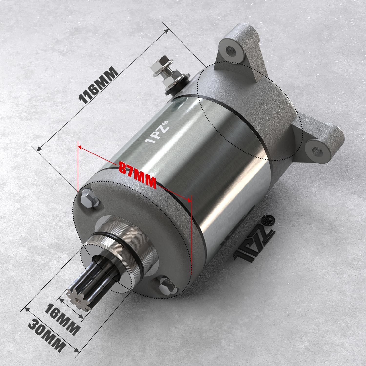 1PZ FR5-HB1 Motor de arranque Bendix compatible con Polaris ATV UTV 325 330 335 425 500 Sportsman Scrambler Magnum Trail Boss Ranger 113528 18645 495713 3084981 3090188