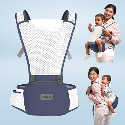 Baybee 6-in-1 Hip Seat Baby Carrier for 0 to 3 Year Baby with Breathable Mesh Fabric | Baby Carrier for New Born with Mu