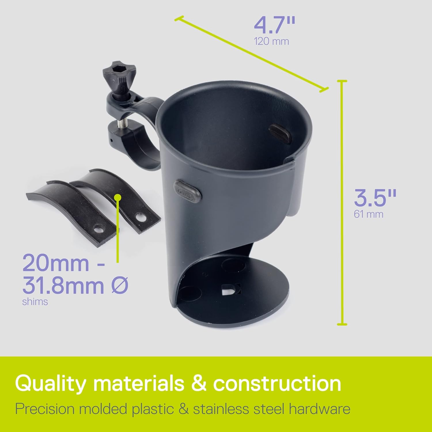 Bike Water Bottle Cages and Bike Phone Mount Bundle by Delta Cycle - Expanding Beverage Cup Holder for Handlebar Universal Bicycle Smartphone Holder Adjusts to Any Handlebar