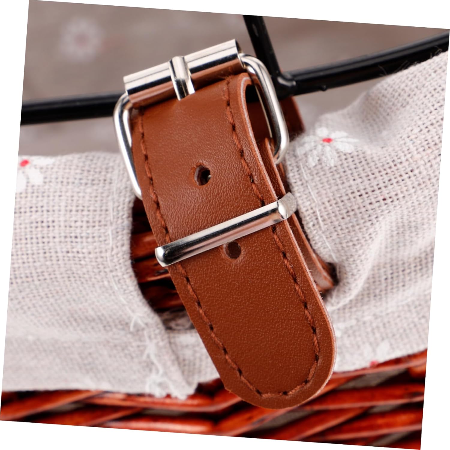 Wicker Basket for Pets Detachable Front Handlebar Storage for Dogs and Cats Stylish Rattan Bike Basket Secure Mounting for Groceries and Commuting