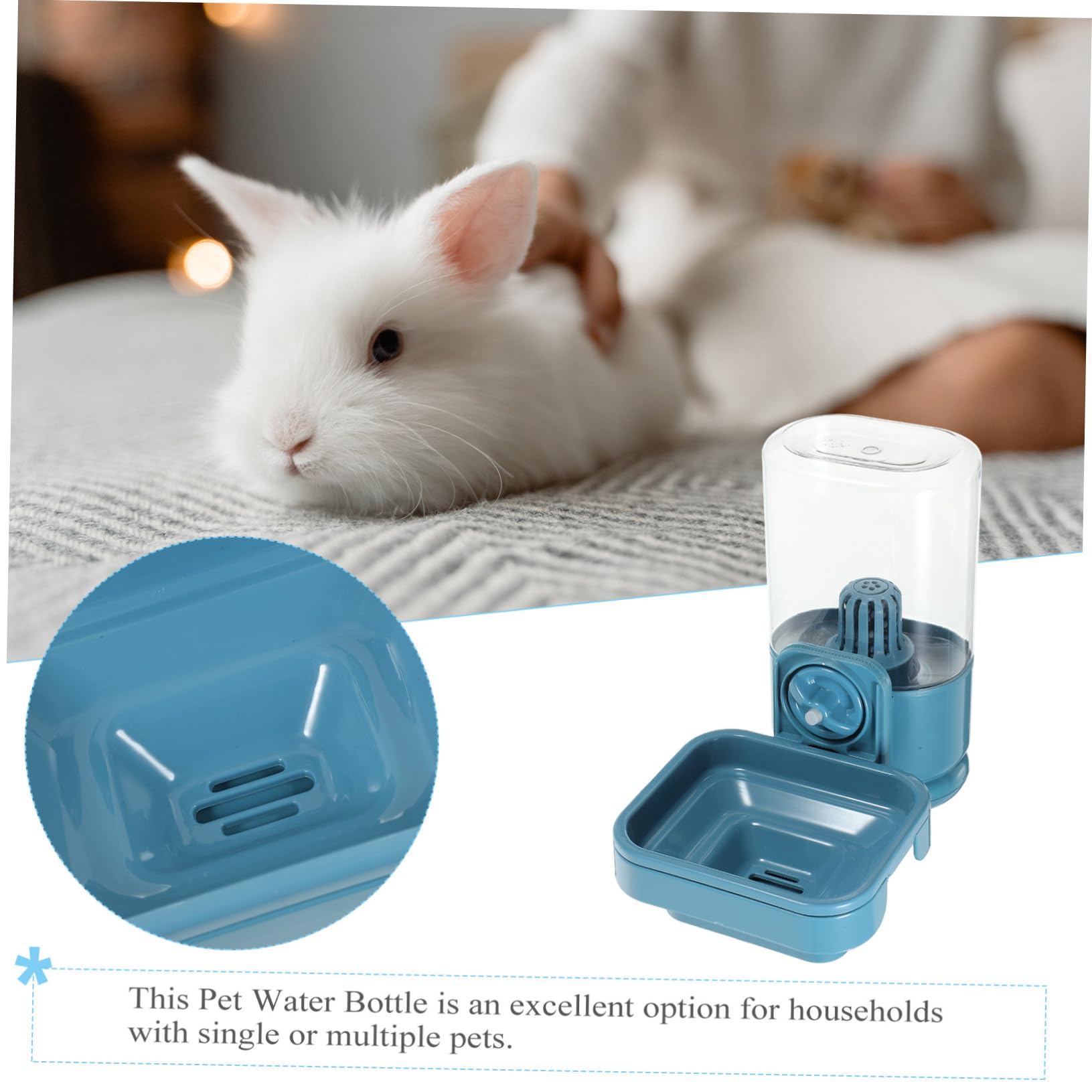 Mobestech Bevanda per Conigli Distributore D'acqua per Criceti Bottiglia D'acqua per Piccoli Animali Domestici per Conigli Mangiatoia per Gabbia Facile da Appendere e Pulire Utilizzo