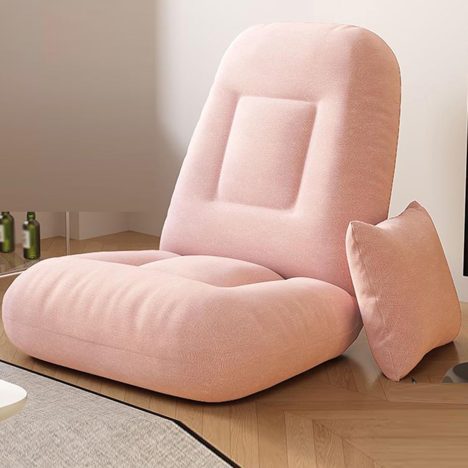 美容椅子1脚 B 美容室セット椅子本革レザー黒 回転式 高さ調整可能1