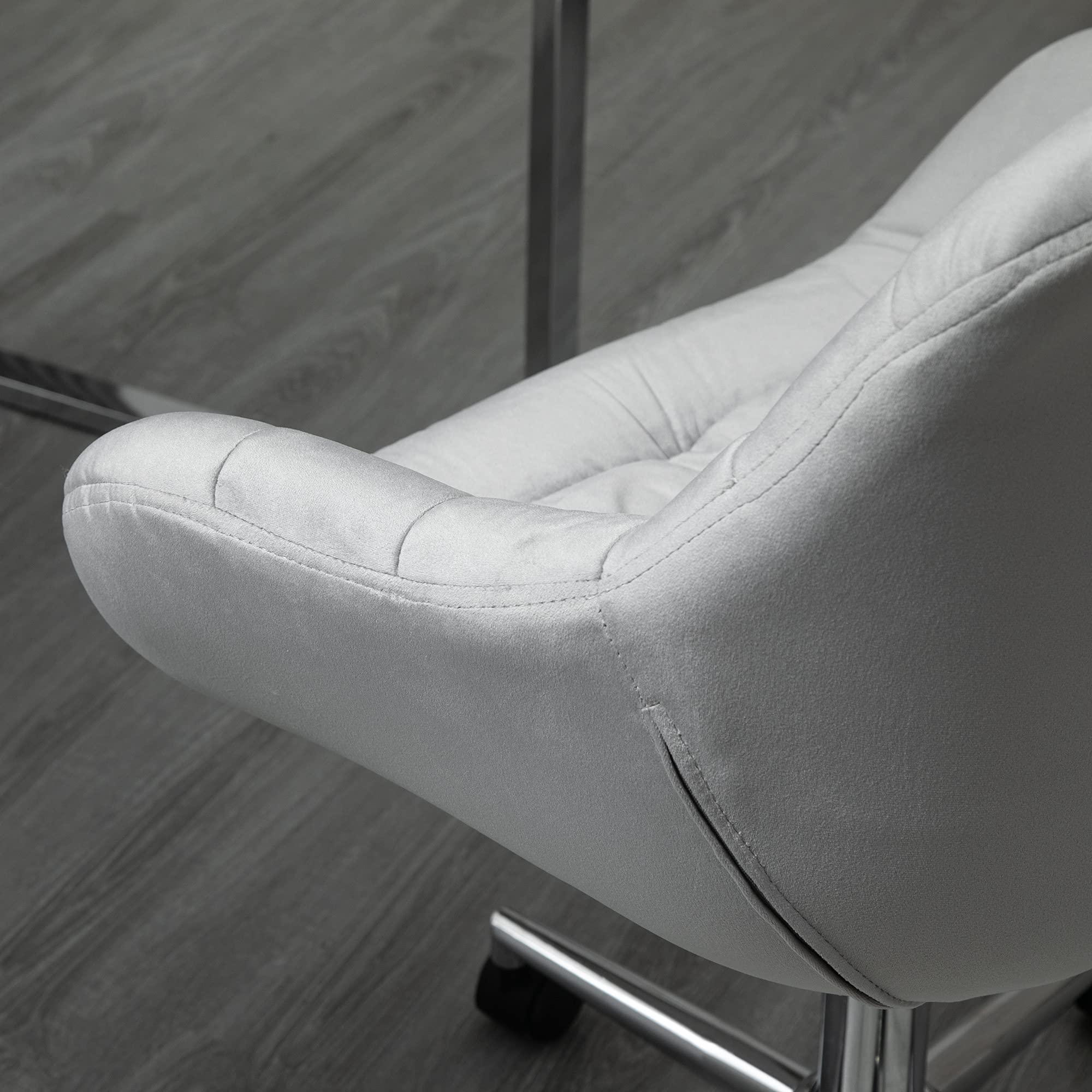 Vinsetto Sedia da Ufficio con Altezza Regolabile 59x58x80-90cm Grigio