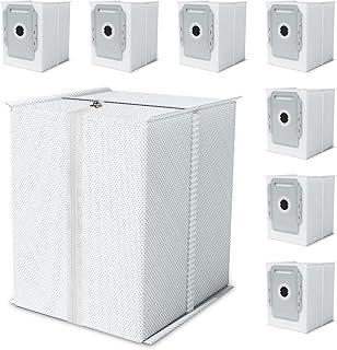 8 Pack Reusable Vaccum Bags for iRobot Roomba Bags i & s & j Series, i7, i7+, i7Plus, i3, i3+, i4, i4+, i6, i6+, i6Plus, j7, j7+, i8, i8+, s9, s9+, s9Plus Vacuum with Automatic Dirt Disposal Bags