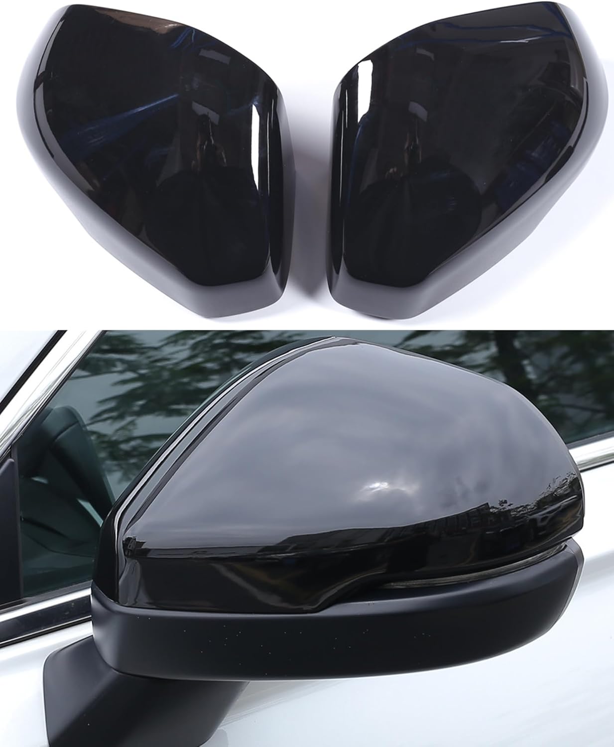 for Honda CRV 2023-2026 OEM Style Rearview Mirror Covers, Exterior Side Rear View Mirror Protectors for CR-V, for CR V LX, EX, EX-L, Sport-L Hybrid, Touring Hybrid- Piano Black
