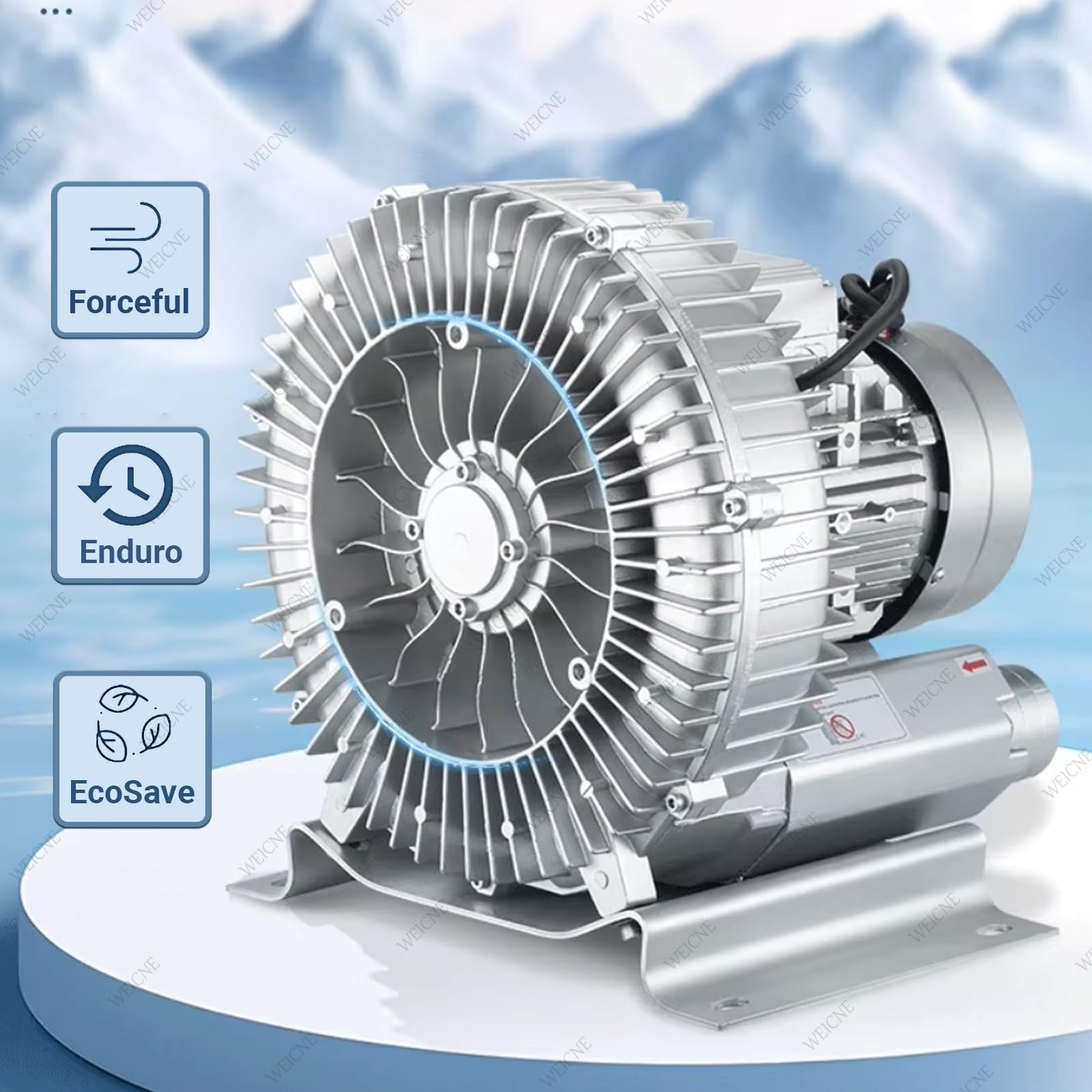 Soplador De Anillo Vórtice Monofásico, Soplador Regenerativo, Bomba De Aire Eléctrica, Soplador De Anillo, para Aireadores De Tanques Sépticos De Estanques Hidropónicos De Acuarios,180W