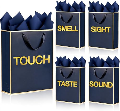 Miniatura 14 de SHIPKEY Paquete de 10 bolsas de regalo verde aguamarina con papel de seda bolsa de regalo de dama de honor de 8 x 4 x 11 pulgadas, bolsa de papel