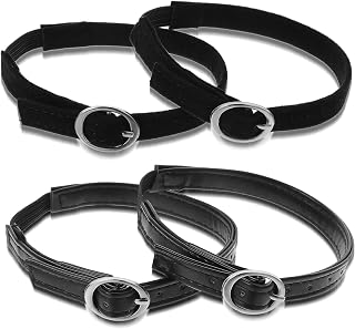 2 Pairs Detachable Shoe Straps For Heels - PU Leather Anti-loose Shoelace Accessories With Buckle, Replacement Ankle Straps For Heels