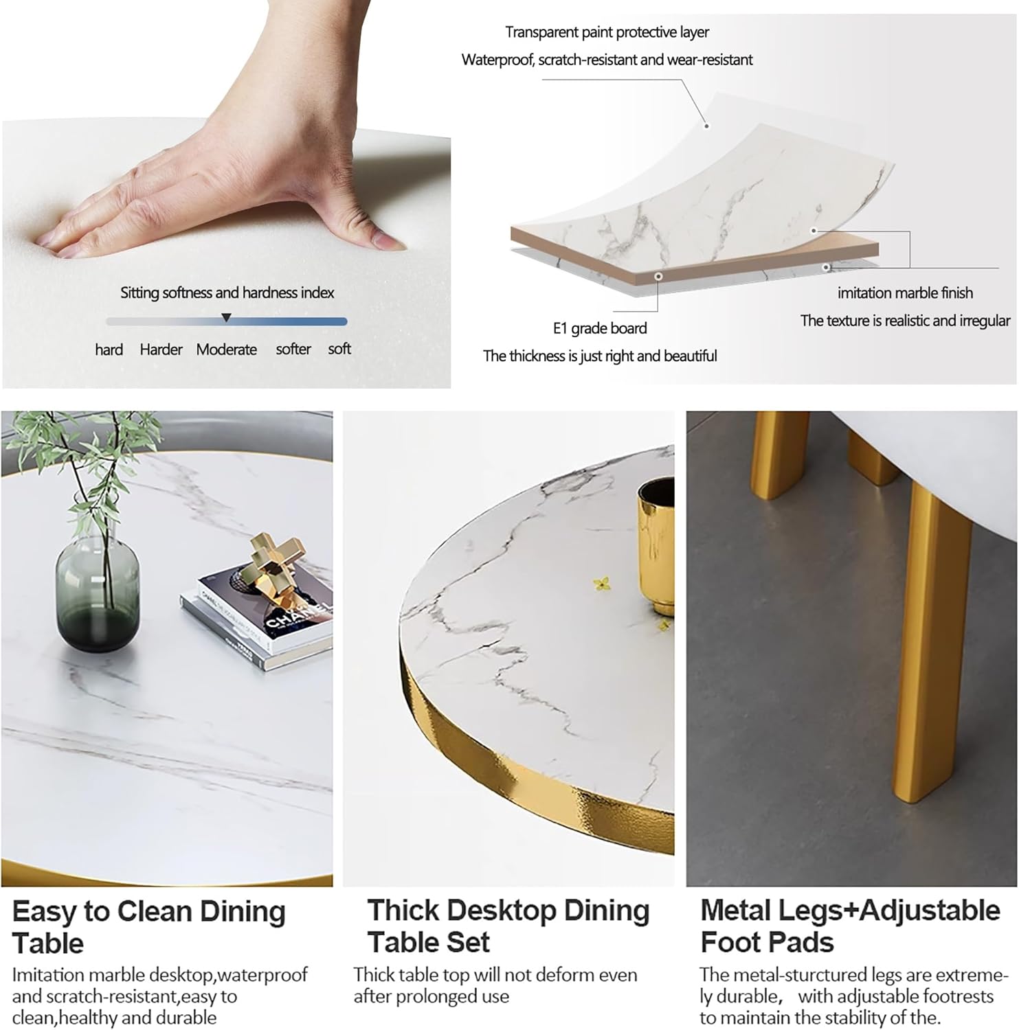 Office Reception Table and Chair Set, Conference Room Coffee Table, Hotel Meeting Room Furniture for Balcony Bedroom Casual