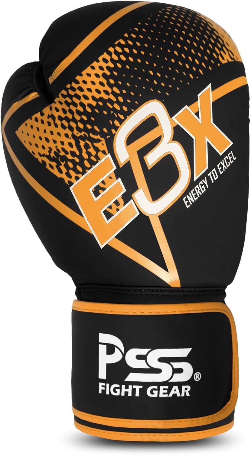 PSS Boxing Gloves for Kids/Youth Training Sparring, Kickboxing, Muay Thai, MMA, Heavy Punching Bag Mitts Focus Pads Workout Durable PU Leather, High-Density Foam Padding 4 6 8 10 Oz