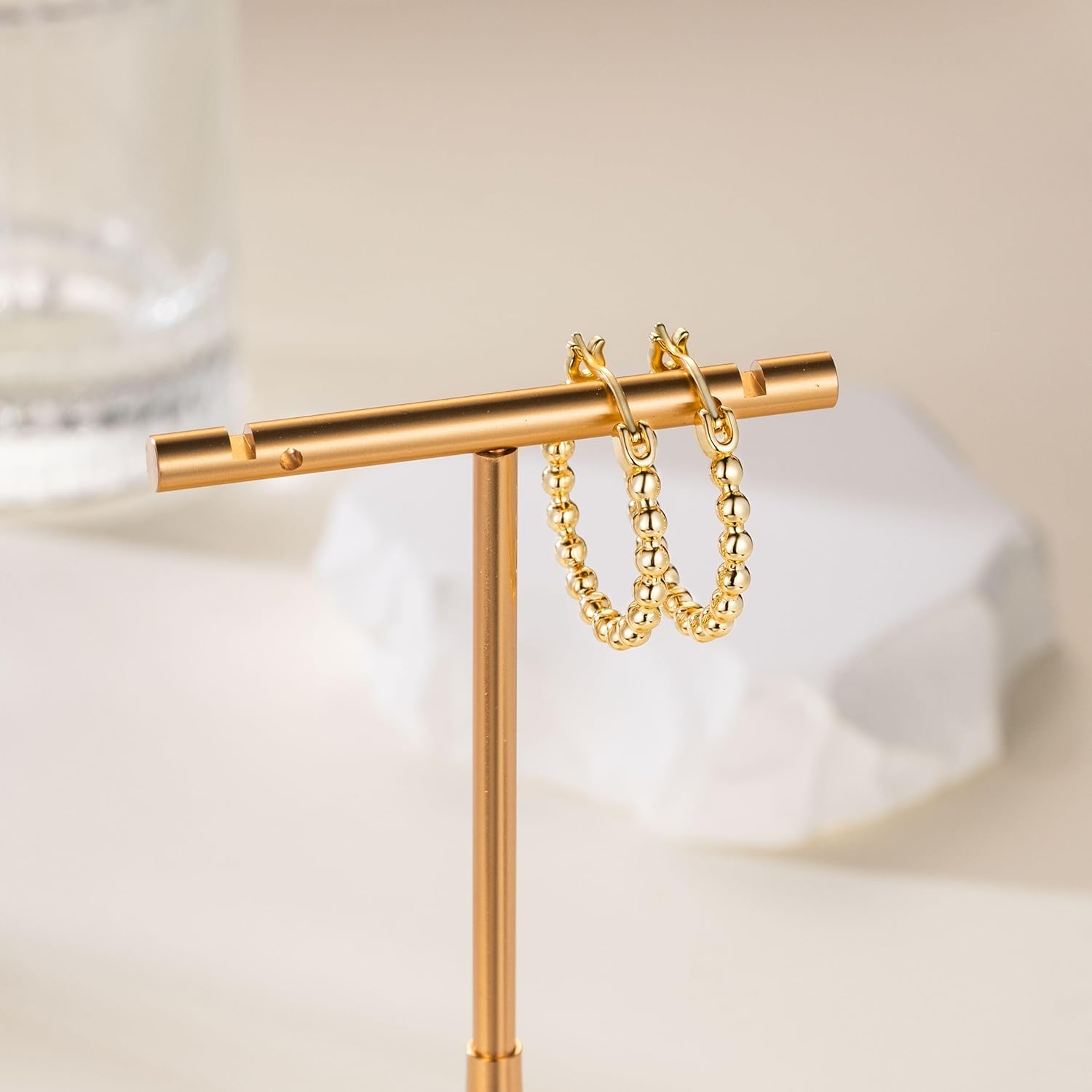 14K Gold Hoop Earrings Gold Earrings for Women Hypoallergenic Minimalist and Laid-Back Personalized Look Dainty Cute Hoop Earring for Women Gifts