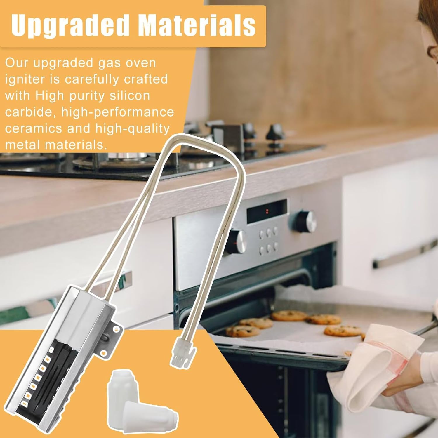 New W11596211 7432P143-60 Range Oven Igniter Compatible for Whirl-pool Range Oven WP7432P143-60 W11532055 74007965