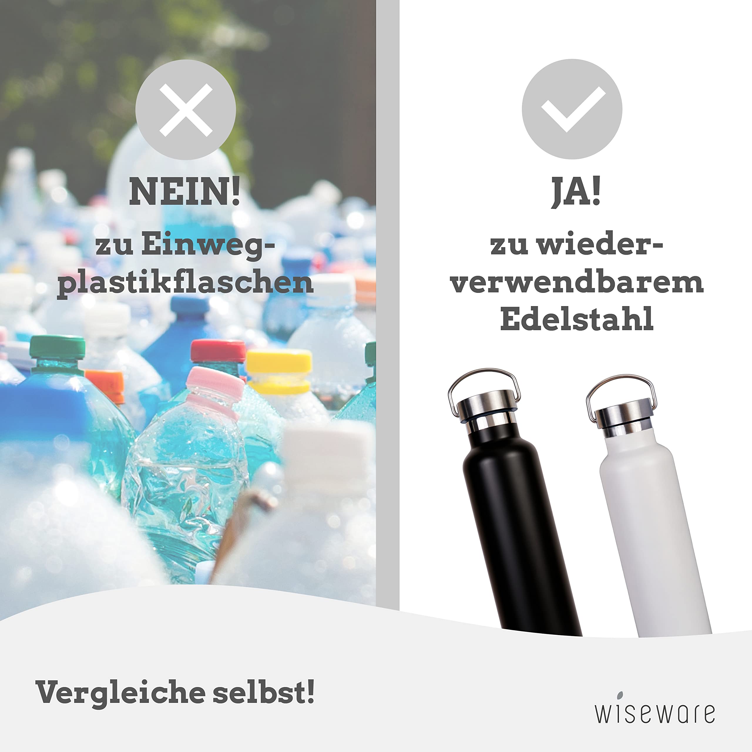 Butelka na napoje ze stali nierdzewnej, czarna, 750 ml, nie zawiera BPA, szczelna butelka z metalu, do aktywności na świeżym powietrzu, wędrówek, szkoły, uprawiania sportu