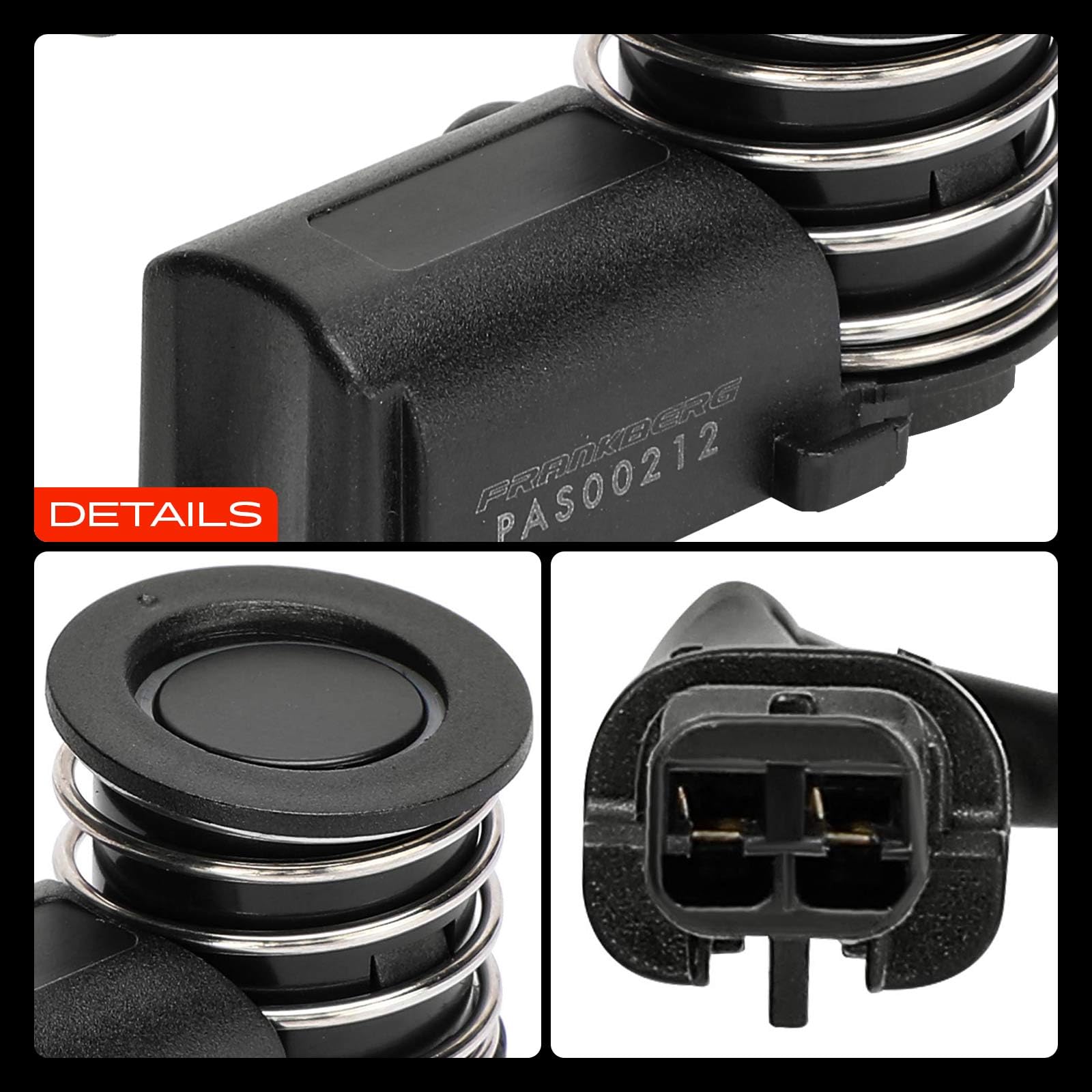 Frankberg 4 sensori di parcheggio anteriori e posteriori 10CA0212A | Compatibile con: Yaris Verso P2, C.o.r.o.l.l.a Compact E11, C.o.r.o.l.l.a NDE12 ZDE12 ZZE12, A.v.e.n.s.i.s T22