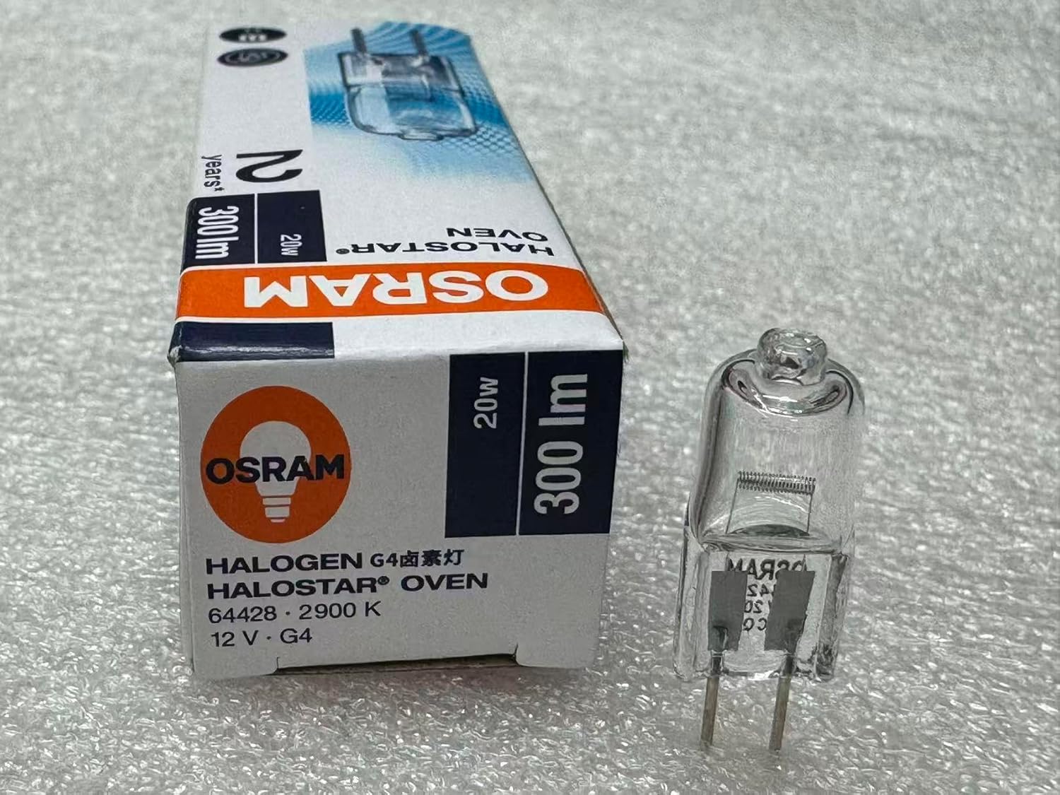 for Osram 64428 12V20W G4 Backofen 300° Oven Light lamp Optical Instrument Bulbs