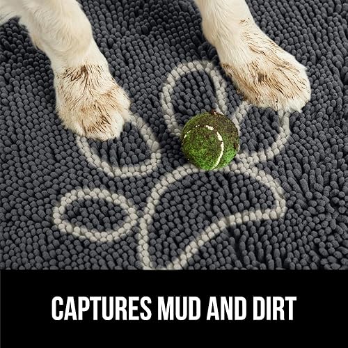 Miniatura 3 de Gorilla Grip Soak Stopper - Tapete absorbente de felpilla para interiores, tapete lavable para perros fangosos, microfibra de secado rápido,