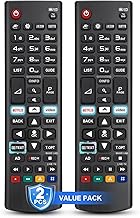 【Pack of 2】For Remote Control-LG-Smart-TV, Universal for All Original LG Remote Controls