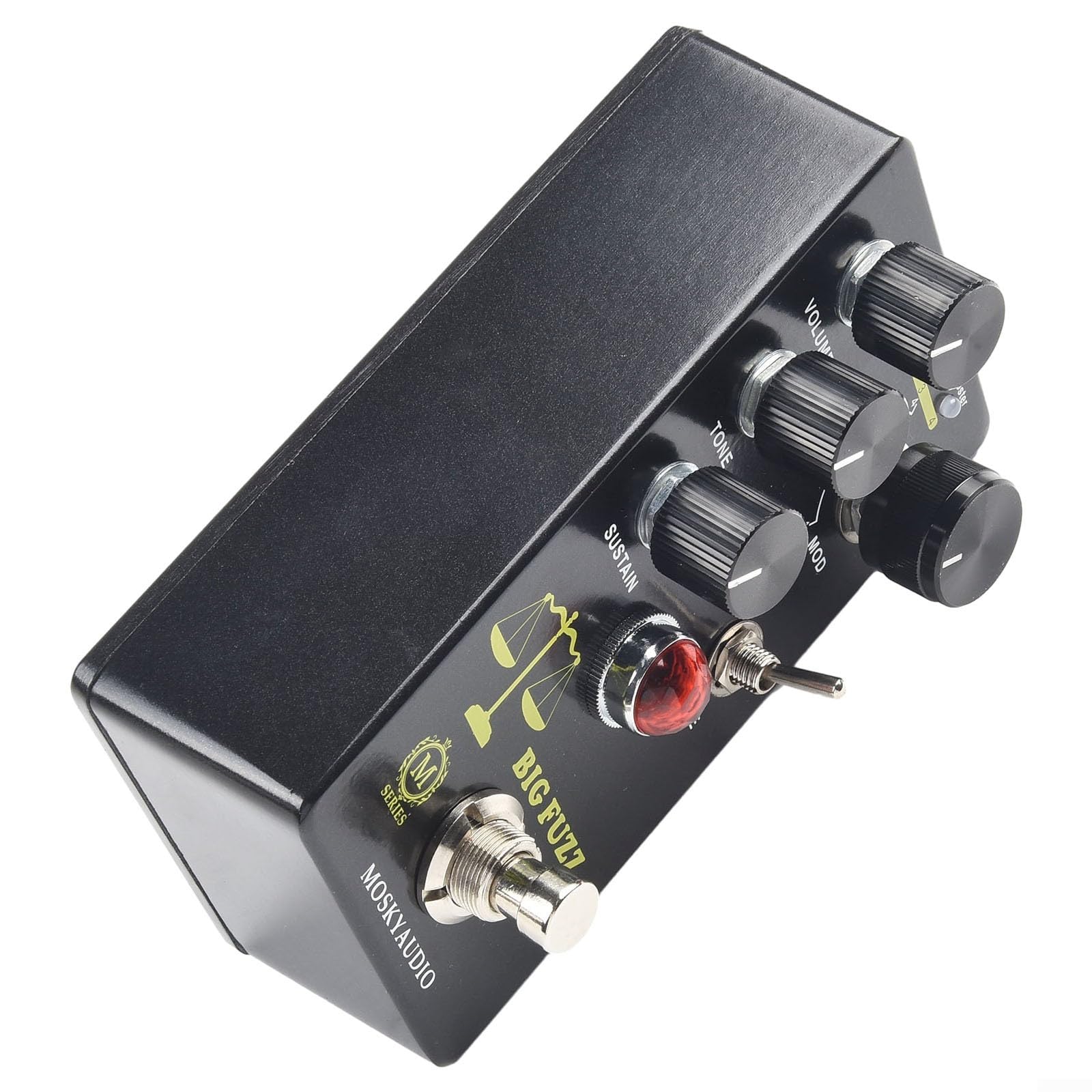 Pedal de fuzz de guitarra eléctrica, distorsión de estilo Big Muff con selector de tono de cuatro modos, fuzz de circuito Pi, unidad de efecto de impulso para guitarra de metal rock