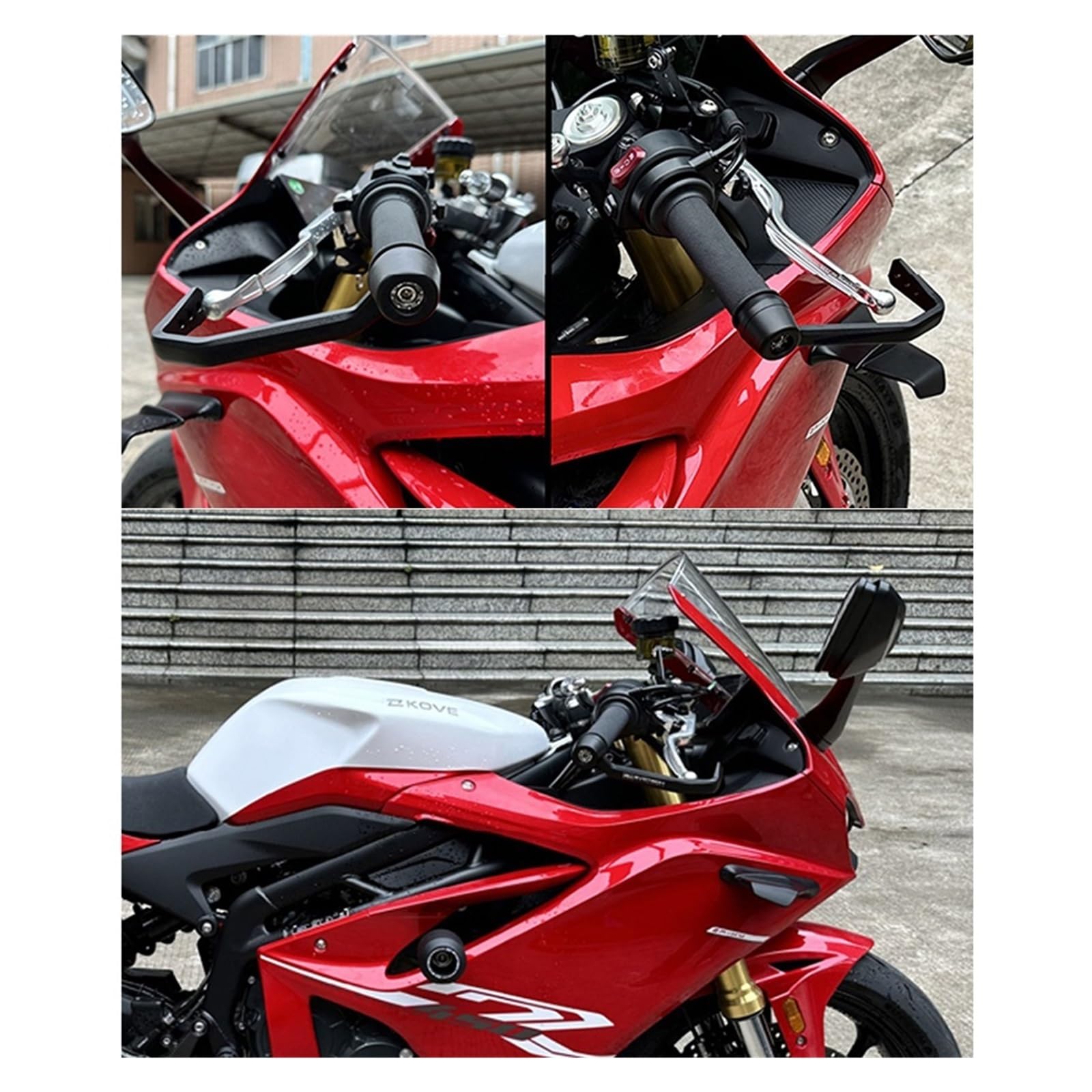 osłony dłoni motocyklowych Do Motocykla For KOVE MOTO 450RR/321RR/R EP, Osłony Dłoni, Uchwytu, Osłony Sprzęgła I Hamulca szczotek osłony chwytów(321RR/R EP)