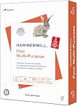 Hammermill Papier à imprimer, pour usage multiple 24 lb Copier du papier, 3 trou - 1 La Râm (500 Feuilles) - 96 Lumineux, fait dans le USA