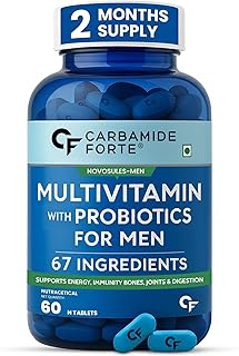 Carbamide Forte Multivitamin Tablet For Men | Multi vitamin Tablet For Men | Best Multivitamin For Mens For Immunity & Energy | Best Multivitamin Tablets For Testoterone Booster | 60 Tablets