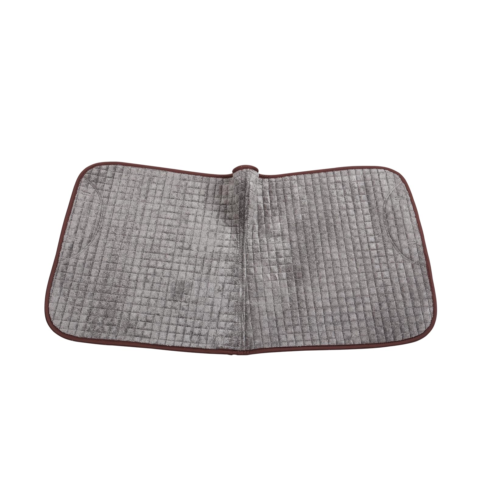 Tapis de selle de dressage anglais pour chevaux, en coton, carré, universel, durable, de qualité supérieure, classique, respirant, facile à nettoyer, marron