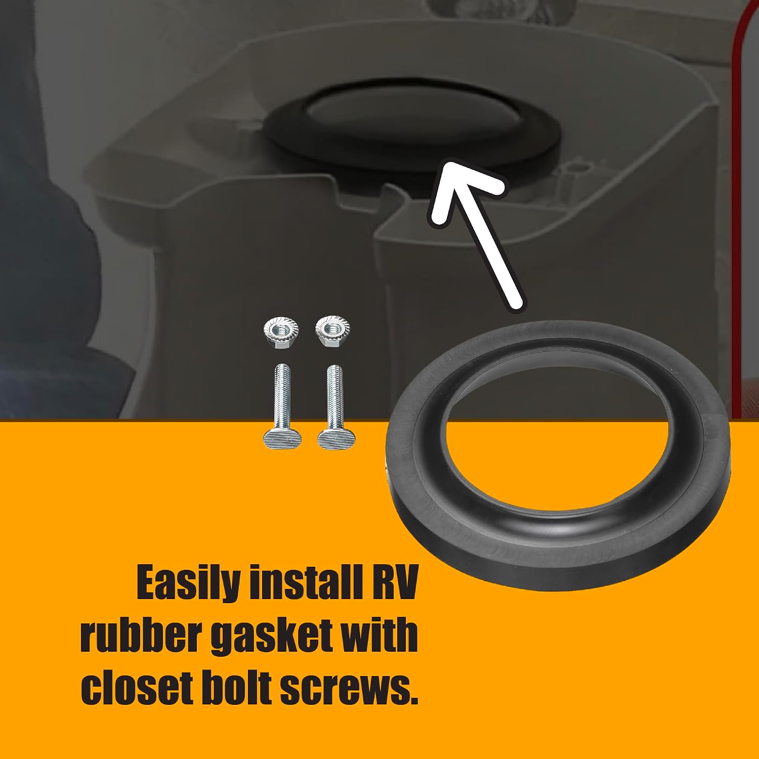 Halotronics RV Toilet Closet Bolt Kit for Thetford Aqua Magic IV 12524 | Replaces OEM 12524. Complete closet bolt package for Thetford Aqua Magic IV RV toilets. All mounting hardware included.