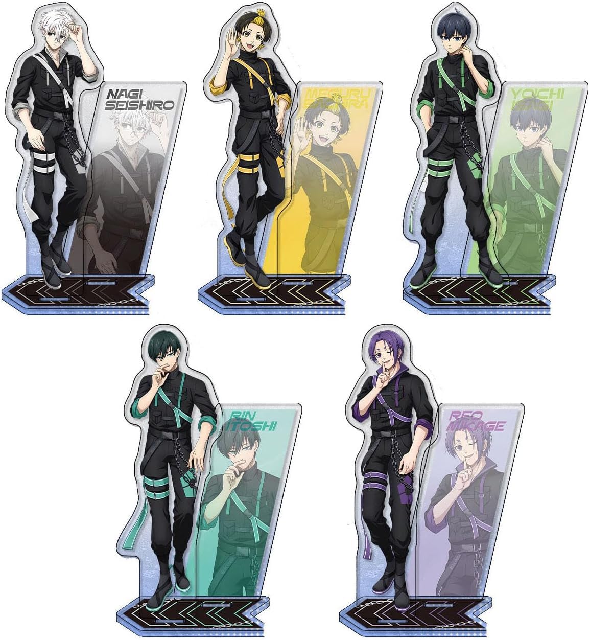 エゴイスティックモール 糸師凛 潔世一 スタンド付きアクリルプレート セット Amazon.co.jp: ブルーロッ 3件セット キーホルダー アクリルスタンド