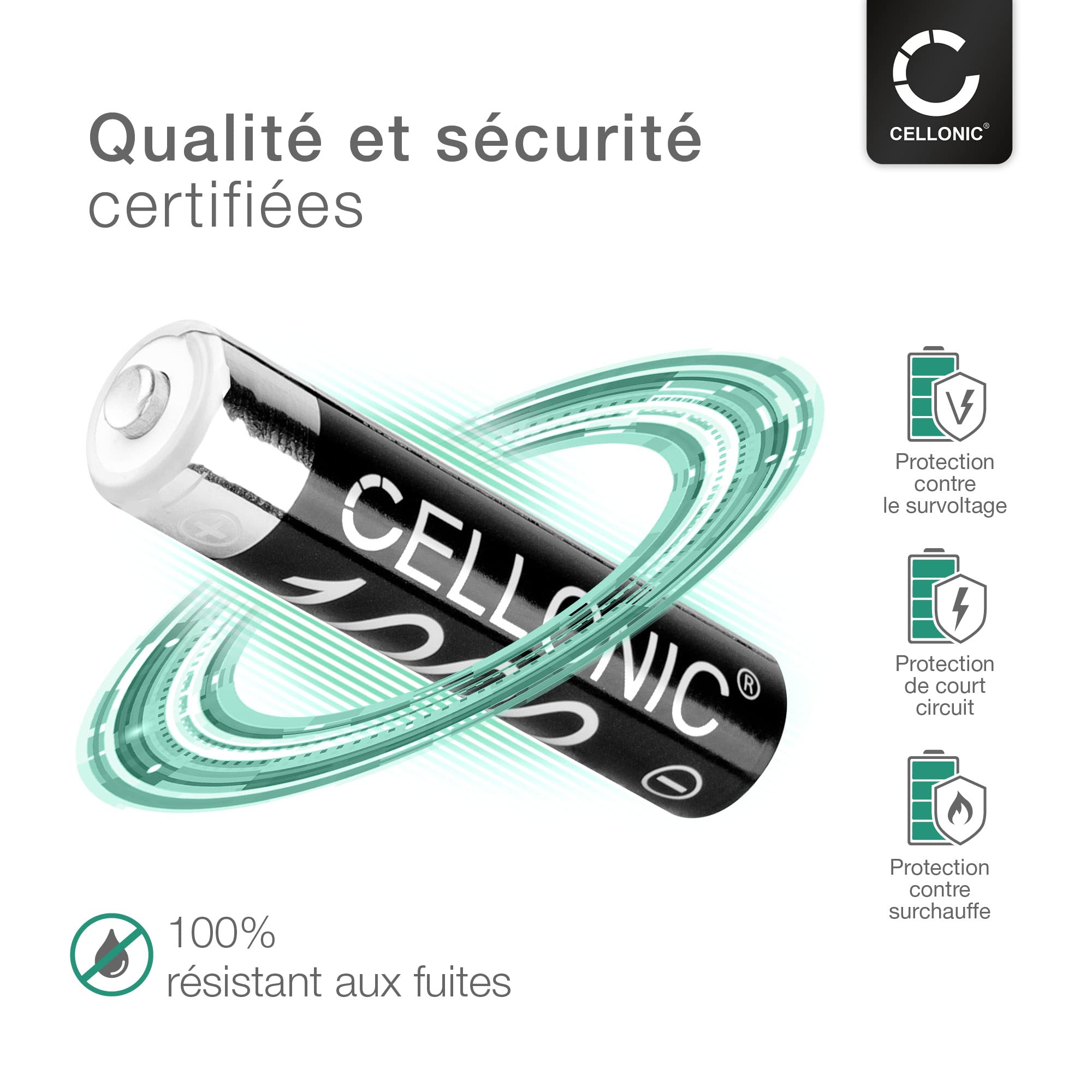 CELLONIC AAA NiMH Piles Batteries pour télécommandes, Jouets - 12x