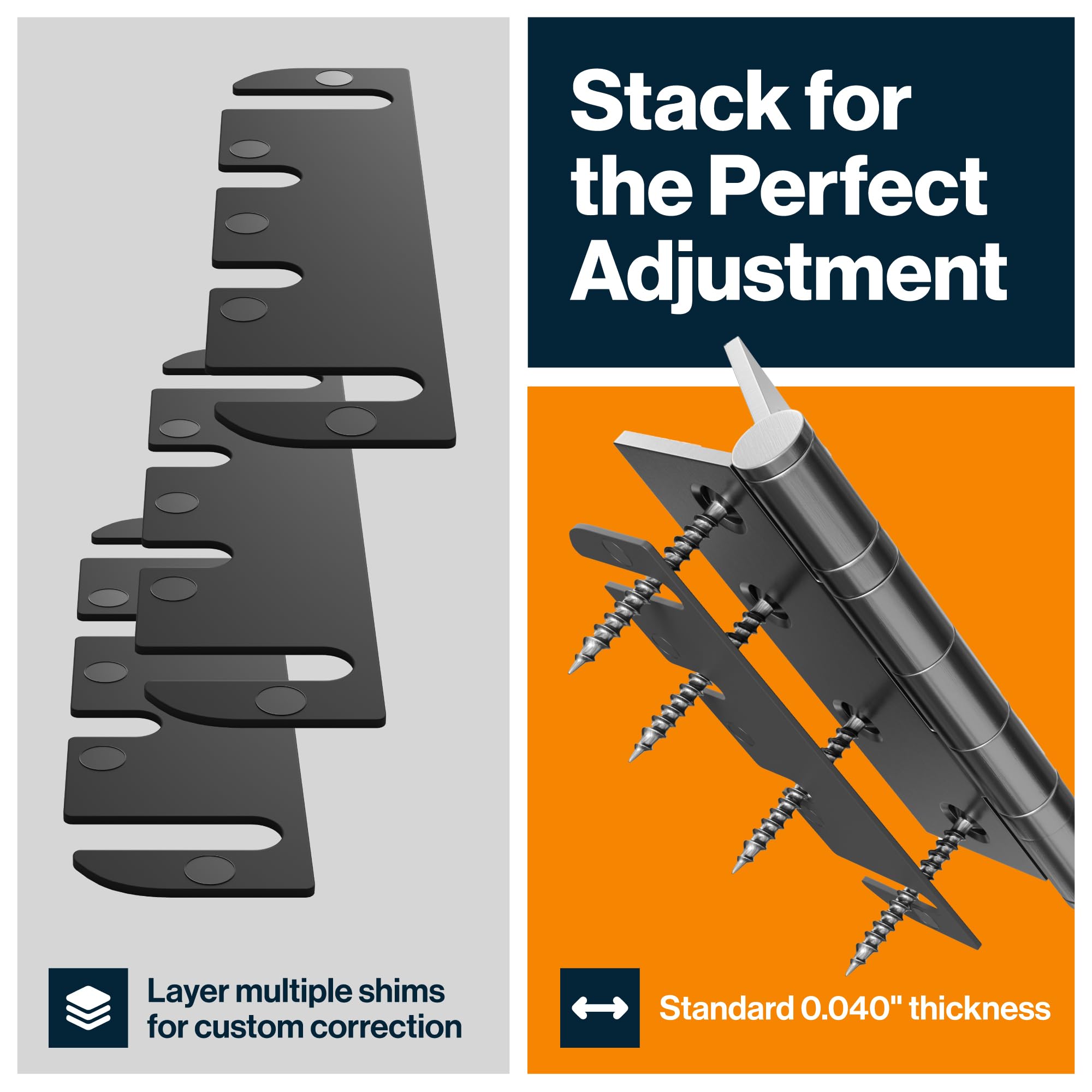 Door Hinge Shims - Adjust Door Alignment -3 Door Hinge Shims - Adjust Door Alignment -3