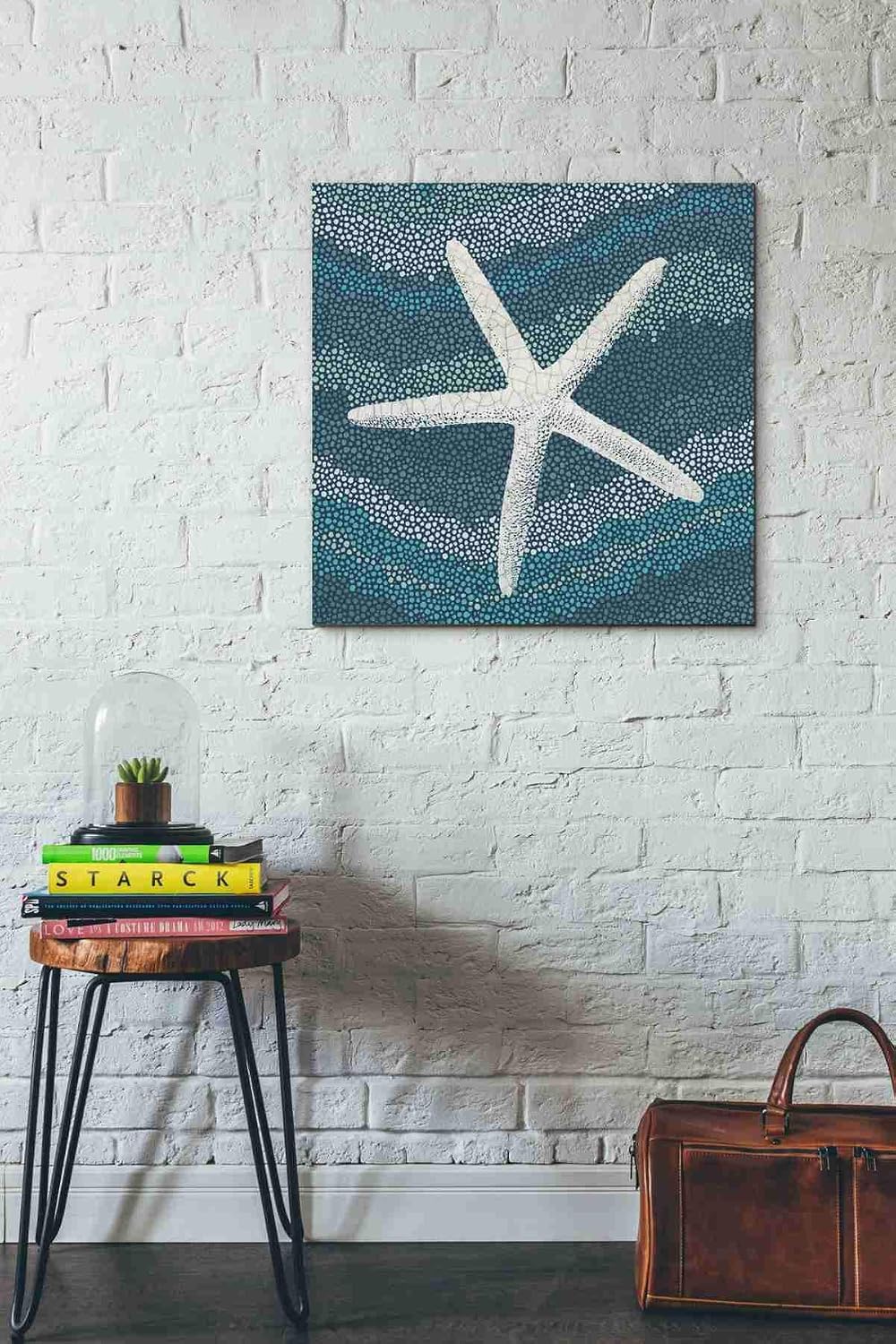 Epic Graffiti 'Sea Glass IV' by Wild Apple Portfolio, Canvas Wall Art, 26"x26"