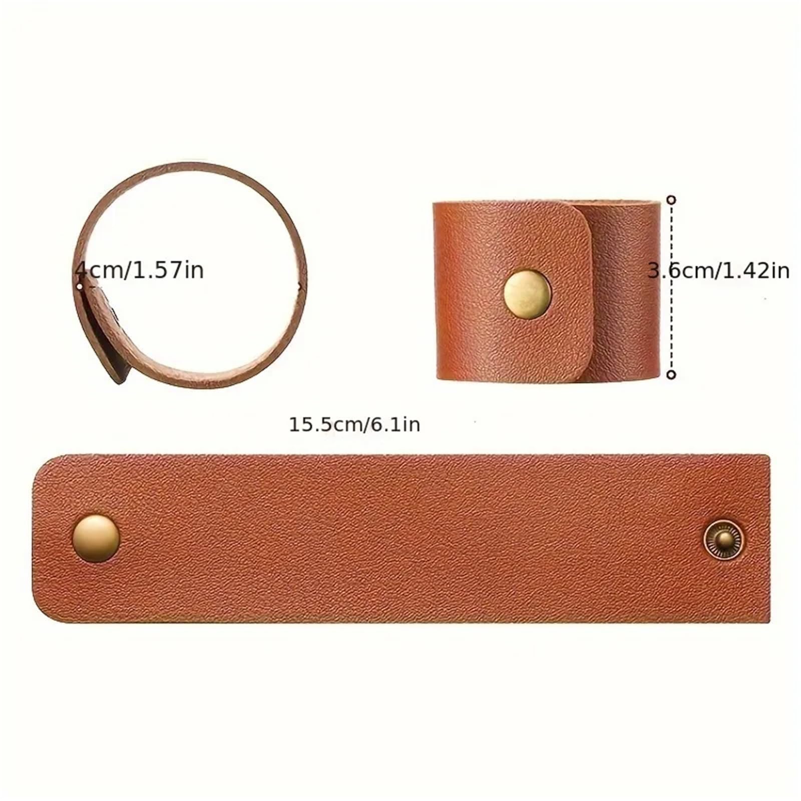 Lot de 48 ronds de serviette en cuir synthétique pour fête de mariage, Saint-Valentin, salle à manger, décoration de table