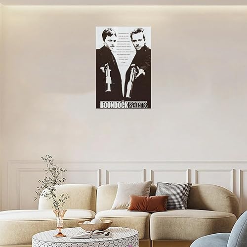 Miniatura 3 de The Boondock Saints - Póster clásico retro de película en blanco y negro, impresiones artísticas para pared, sala de estar, dormitorio, decoración