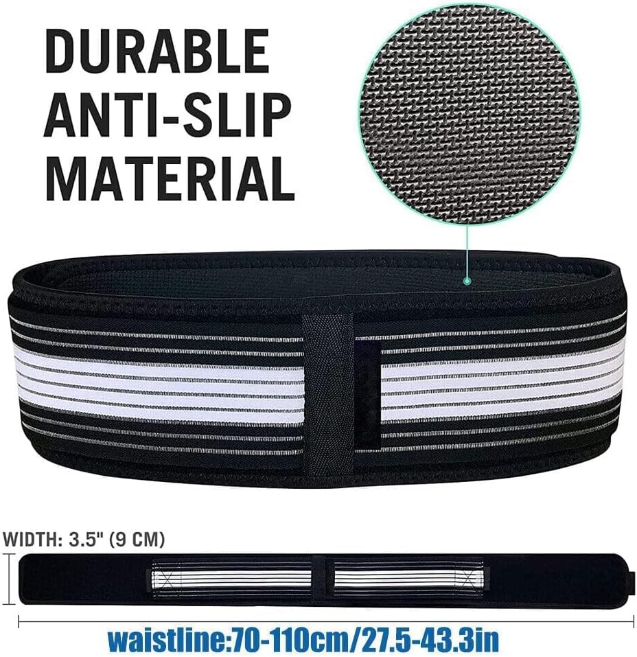 Sacroiliac SI Hip Joint Support Belt for Men and Women, Adjustable Hip Support Brace for Lower Back and Pelvic Stability, Lightweight Breathable Compression Belt (Regular Fit 32–47 Inch)