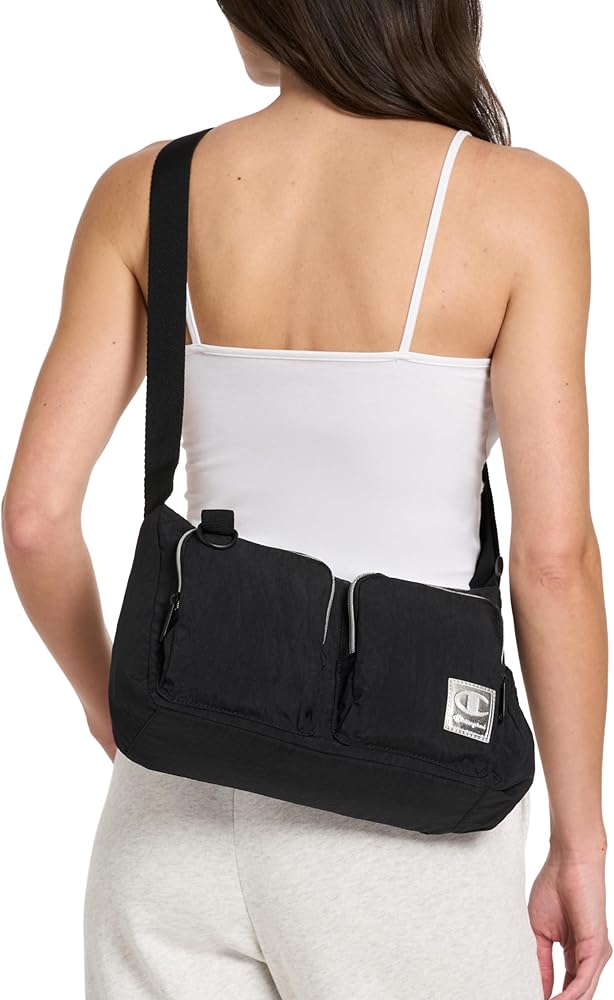 Amazon.com | Champion Quartz Small Messenger, Black, OS