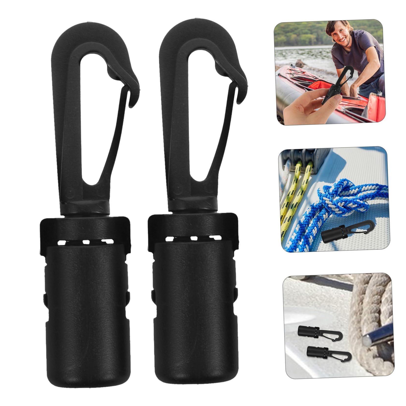 NULYLU 20pcs Heavy Duty Fixing Buckle for Docking Hook for Kayaks Canoes and Outdoor Activities Lightweight and Easy to Use for Securing Watercraft and Camping Gear