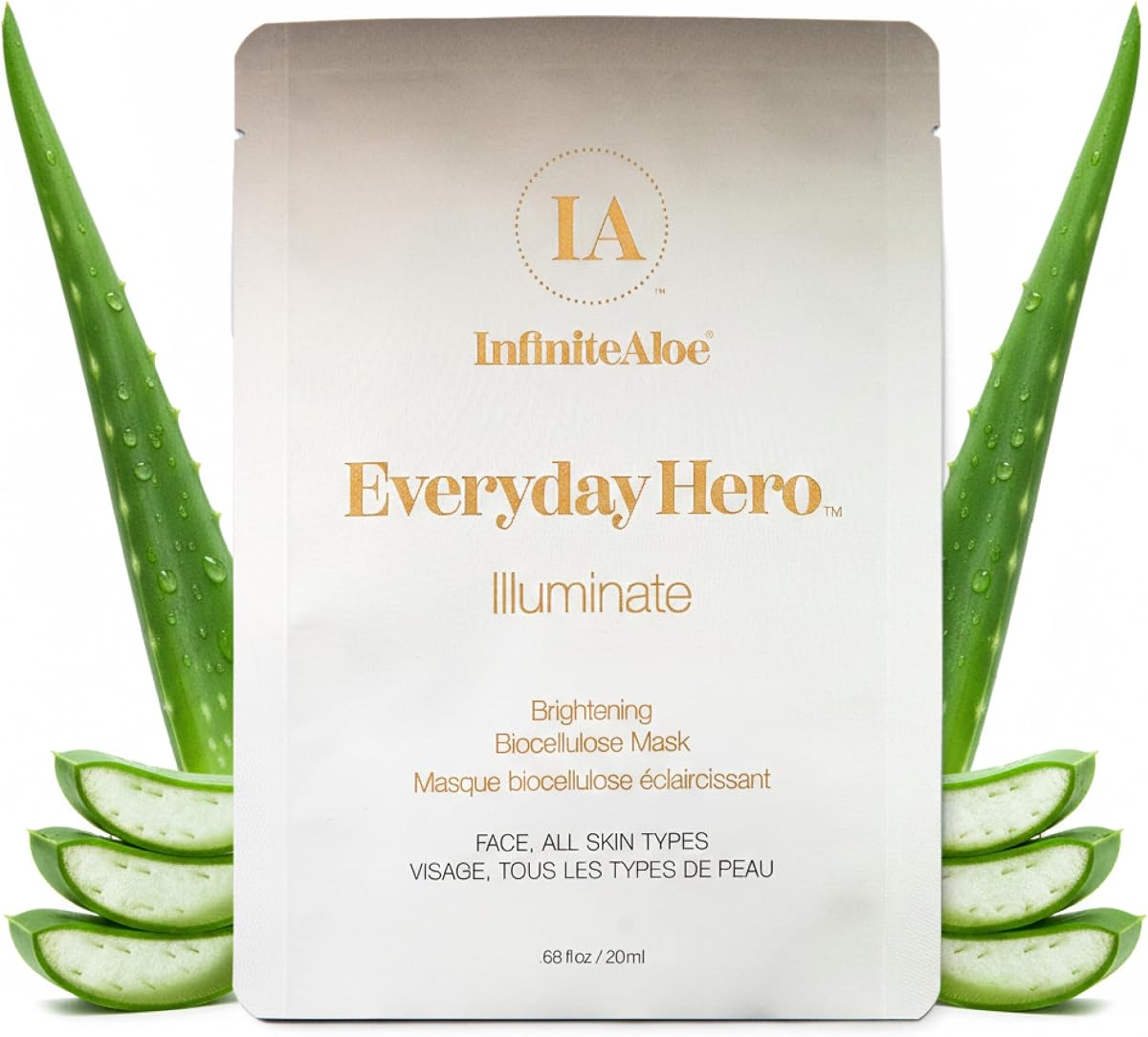 Biocellulose Fiber Face Mask, Everyday Hero Illuminate Brightening Face Mask