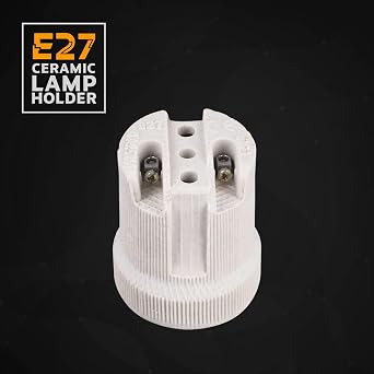 E27 Pendant Lamp Holder, White Ceramic Porcelain Socket