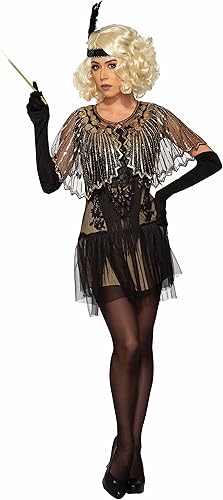 Forum Novelties Women's Roaring 20s Sequin Shawl, Black, One Size