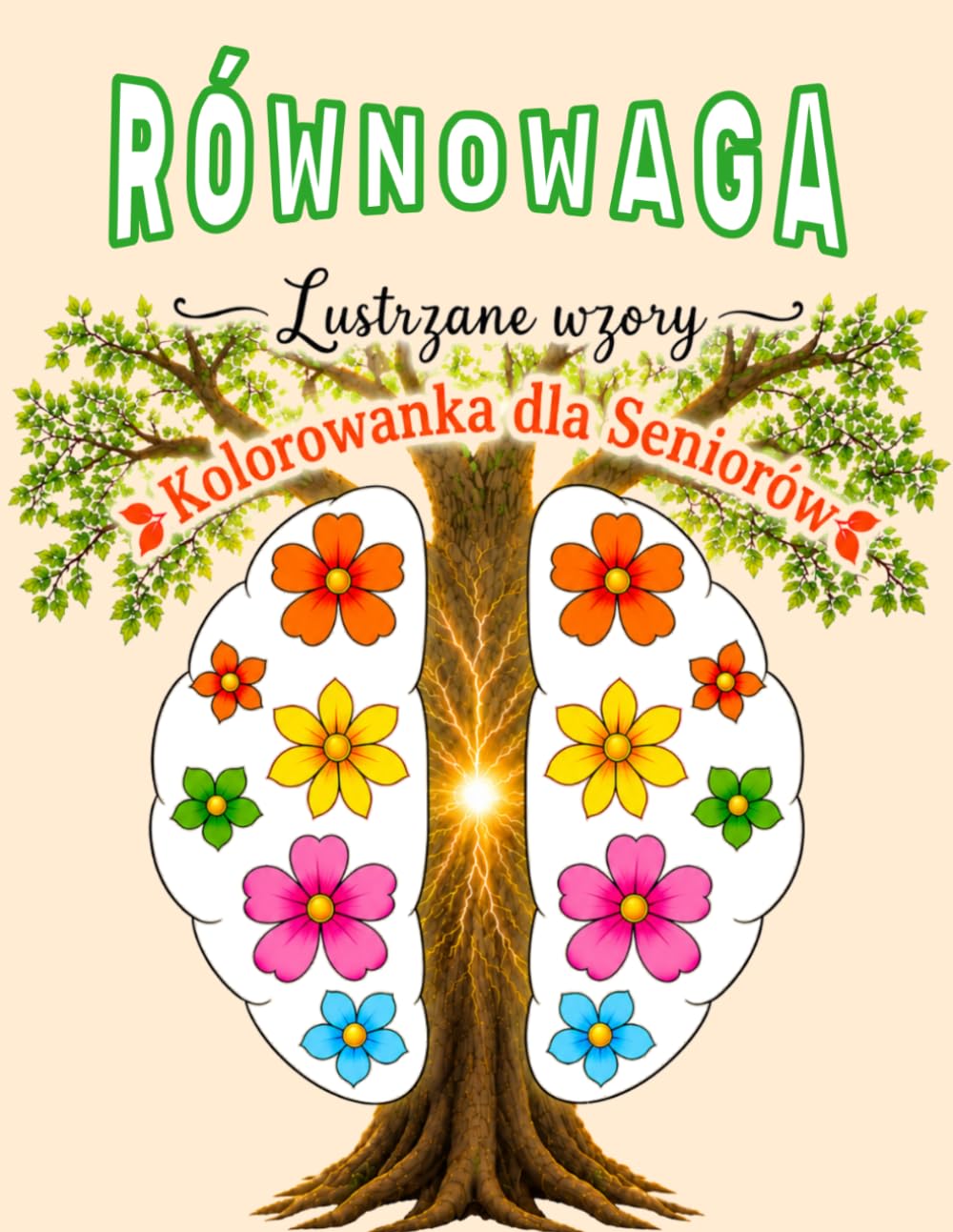Kolorowanka dla Seniorów: Lustrzane wzory wspierające spokój, koncentrację i delikatną stymulację poznawczą w demencji.