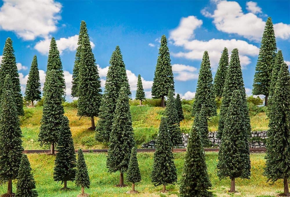 Faller 181538 All Scale Fir Trees 2 to 5-7/8"" 5 to 15cm Tall pkg(25)