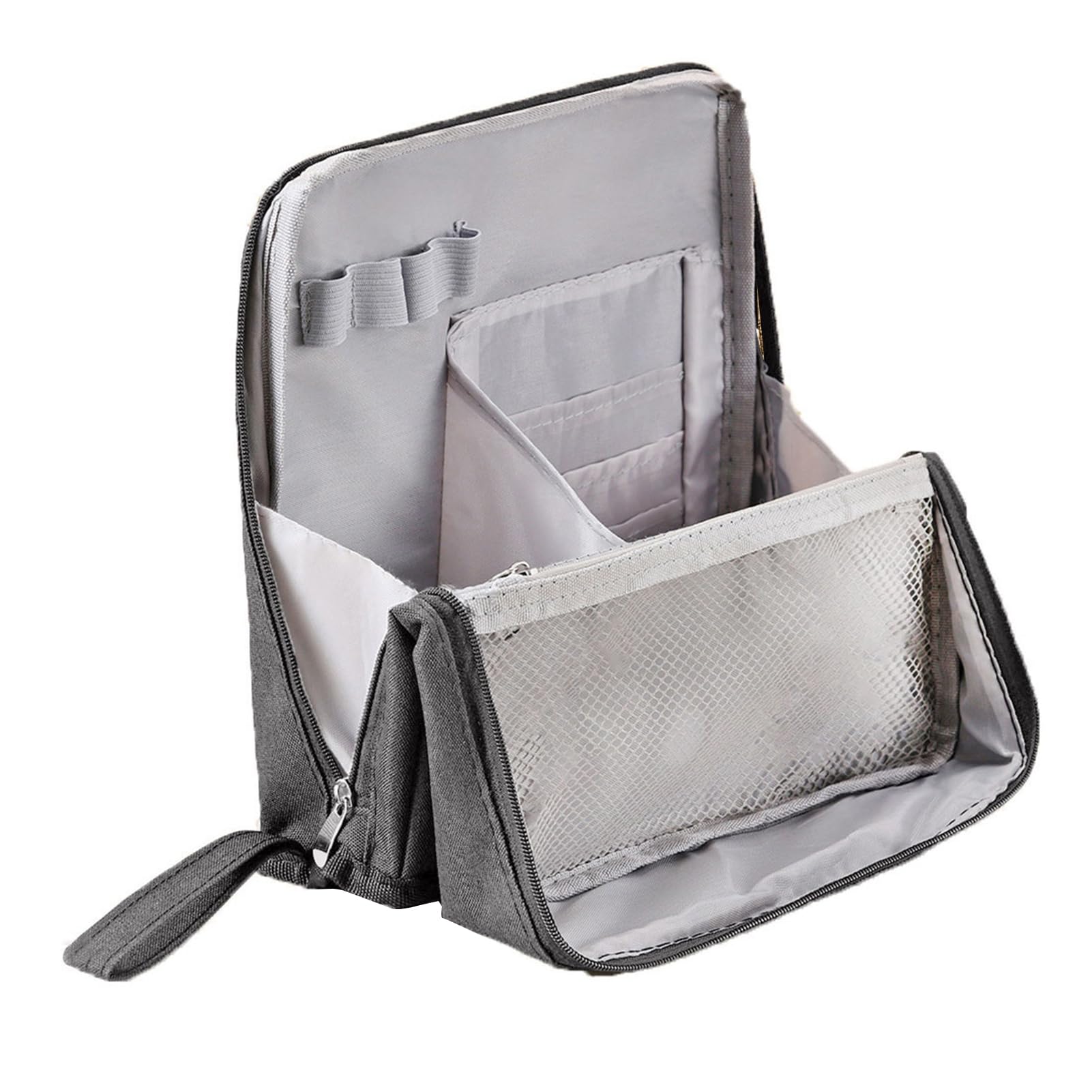 matumou Oxford Standing Makeup Multi-purpose Makeup Pouch with Compartments Waterproof Toiletry Travel Organizer