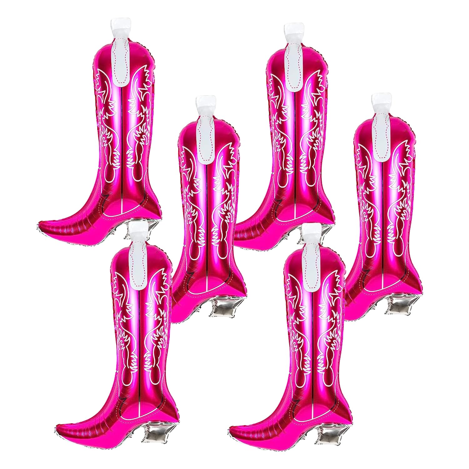 Pcs Cowgirl Boot Helium Foil Balloons Pink Boot Foil