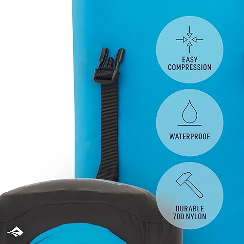 Miniatura 4 de Sea to Summit eVac Bolsa seca de compresión, impermeable, 13 litros, azulejo turco azul