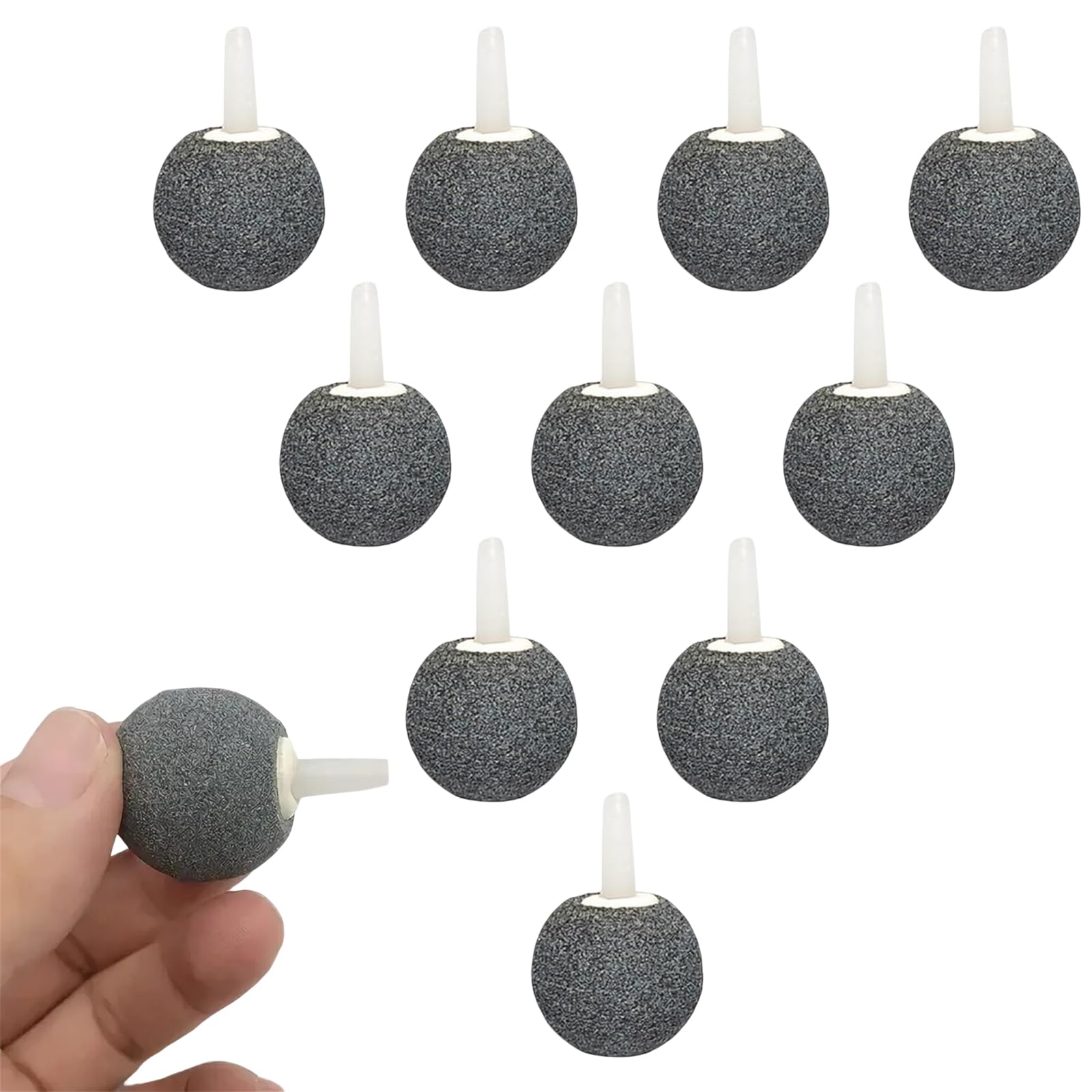 Air Stones for Fish Tanks,10 PCS Pond Air Stones,Airstones for Aquariums,Aquarium Air Stone Easy to Sink,Pond Aerator Stone,Air Stones for Pond for Air Pumps Fish Tanks Small Buckets and Ponds